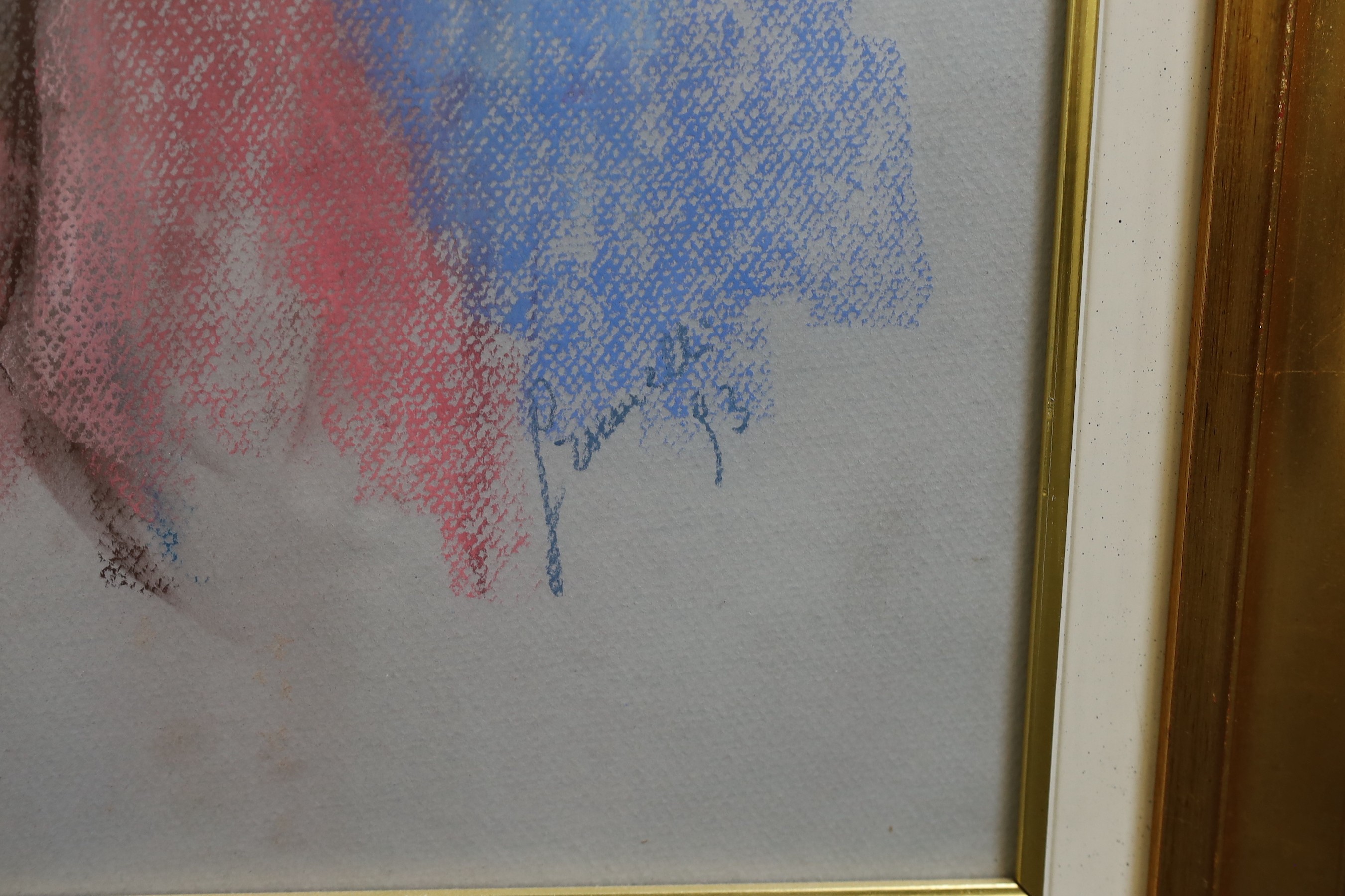 Guido Grumeli, 'Lucia' and 'La Modella', pastel on card, 63 x 43cm